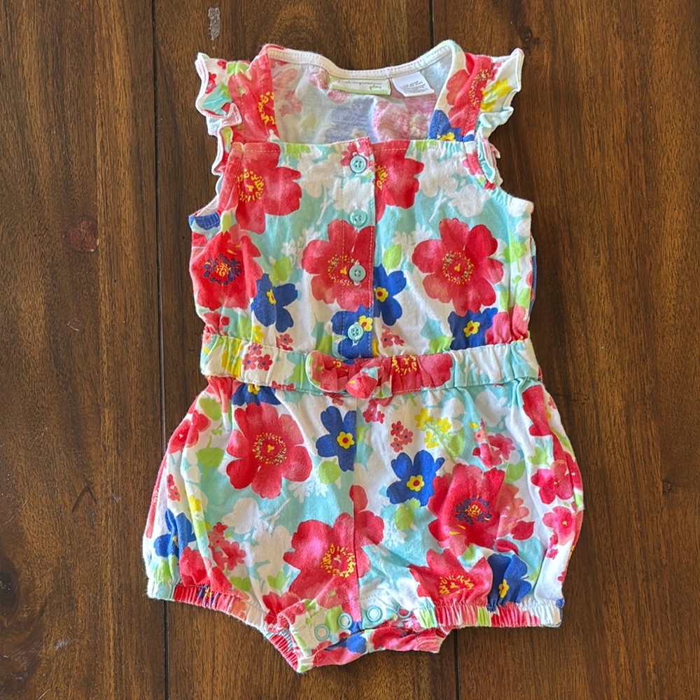 First Impressions Play Floral Baby‎ Romper 12 Months (22-25lbs)